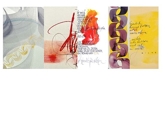 Kalligrafie - Hintergrund - Vordergrund